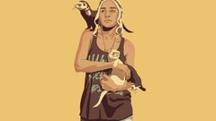 Woman retro game of thrones blondes fan art TV series Daenerys 