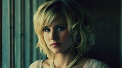 Woman retro lips Kristen Bell blondes bracelets models