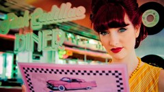 Woman retro models susan coffey redheads
