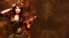 Woman Robots hats steampunk mechanical