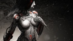 Woman Robots science fiction artwork