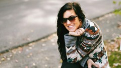 Woman romania sunglasses smiling models