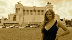 Woman Rome brunettes models cleavage huge boobs Jordan Carver