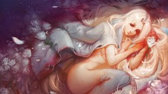 Woman roses blondes anime girls fate stay night fate zero 