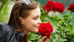 Woman roses models