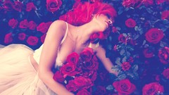 Woman roses rihanna