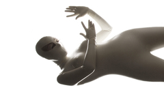 Woman rubber latex catsuits