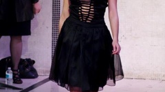 Woman runway fashion models fashion photography Laura Baduria