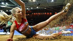 Woman Russia blondes Athletes darya klishina