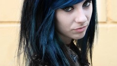 Woman Russia blue hair