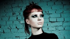 Woman Russia piercings redheads