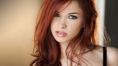 Woman Sabrina faces redheads