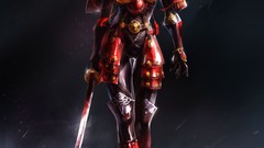 Woman samurai armor Warriors Swords artwork fantasy art