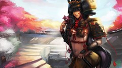 Woman samurai artwork