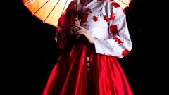 Woman santa asians models Korean Kim Ha Yul