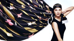 Woman scarfs fashion photography