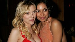 Woman Scarlett Johansson Actress blondes green eyes models