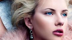 Woman Scarlett Johansson blue