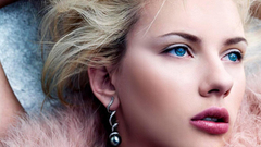 Woman Scarlett Johansson blue