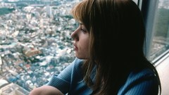Woman Scarlett Johansson faces Actress brunettes cityscapes 