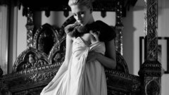 Woman Scarlett Johansson monochrome