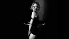 Woman Scarlett Johansson monochrome