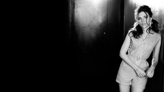 Woman Scarlett Johansson monochrome