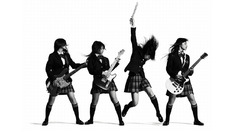 Woman school uniforms asians