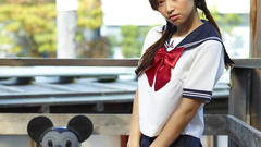 Woman school uniforms asians
