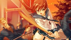 Woman school uniforms panties