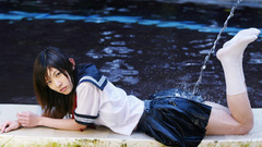 Woman school uniforms sailor