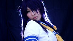 Woman schoolgirls asians long hair school uniforms bangs 