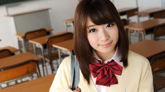 Woman schoolgirls asians school uniforms bangs models saki