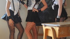 Woman schoolgirls pantyhose St
