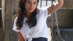 Woman schoolgirls rosario dawson