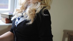 Woman schoolgirls stockings blondes skirts St Mackenzies 