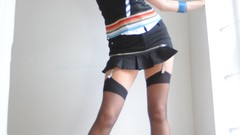 Woman schoolgirls stockings St Mackenzies magazine