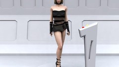 Woman science fiction nude digital art cgi 3D girls