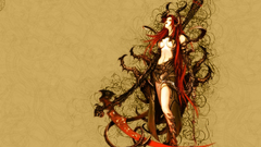 Woman scythe redheads Warriors