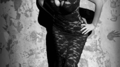 Woman see-through monochrome