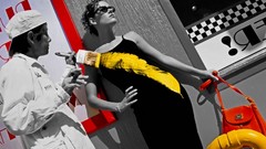 Woman selective coloring