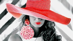 Woman selective coloring