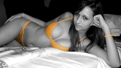 Woman selective coloring