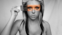 Woman selective coloring