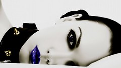 Woman selective coloring faces