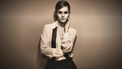 Woman sepia emma watson