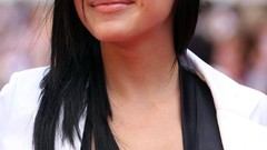 Woman serebro long hair brunettes smiley face boobs Russians 