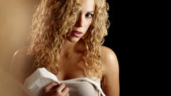 Woman shakira wet clothing