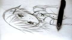 Woman sheet of paper