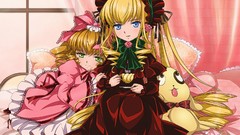 Woman Shinku long hair anime girls blue eyes green eyes rozen 